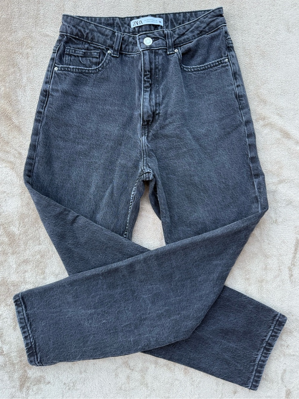 Zara charcoal black jeans